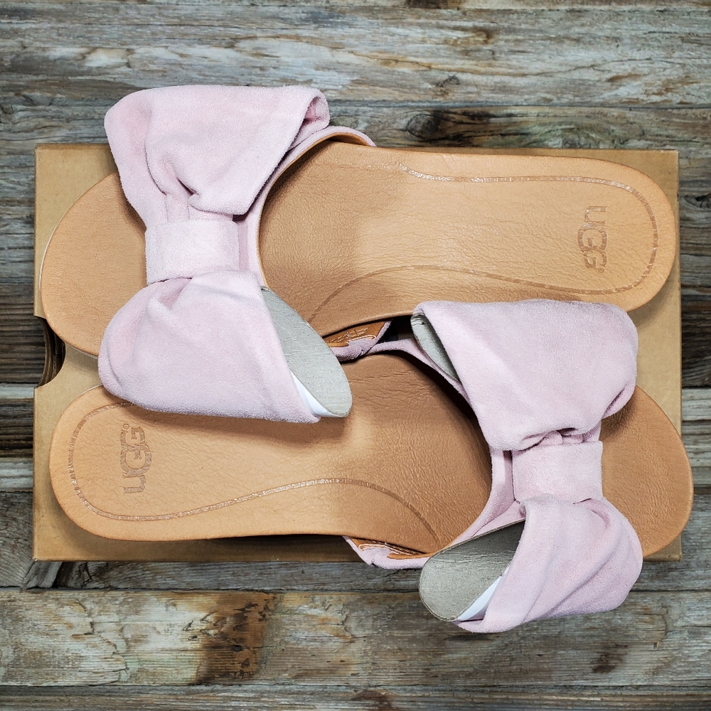 NIB Ugg Joan ll Pink Dawn Flip flop Slides Sandals